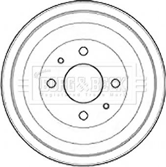 Borg & Beck BBR7253 - Tamburo freno www.autoricambit.com