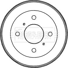 Borg & Beck BBR7202 - Tamburo freno www.autoricambit.com