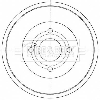 Borg & Beck BBR7270 - Tamburo freno www.autoricambit.com