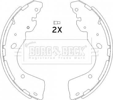 Borg & Beck BBS6445 - Kit freno, freni a tamburo www.autoricambit.com