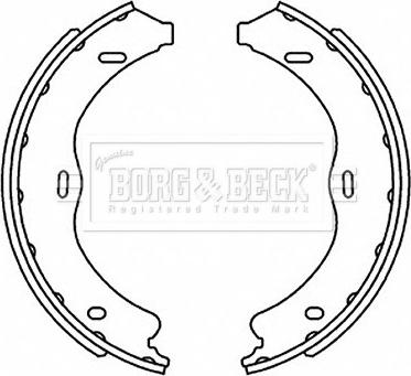 Borg & Beck BBS6519 - Kit ganasce, Freno stazionamento www.autoricambit.com