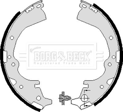 Borg & Beck BBS6040 - Kit freno, freni a tamburo www.autoricambit.com