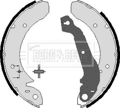 Borg & Beck BBS6053 - Kit freno, freni a tamburo www.autoricambit.com