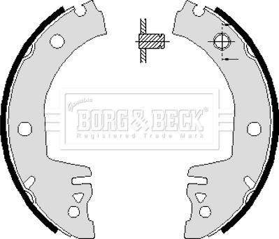Borg & Beck BBS6061 - Kit freno, freni a tamburo www.autoricambit.com