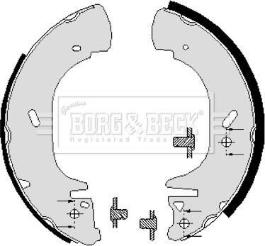 Borg & Beck BBS6005 - Kit freno, freni a tamburo www.autoricambit.com