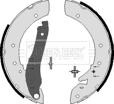 Borg & Beck BBS6020 - Kit freno, freni a tamburo www.autoricambit.com