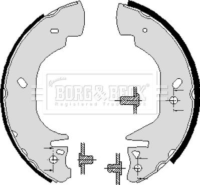 Borg & Beck BBS6194 - Kit freno, freni a tamburo www.autoricambit.com