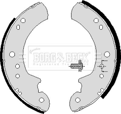 Borg & Beck BBS6191 - Kit freno, freni a tamburo www.autoricambit.com