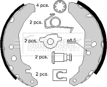 Borg & Beck BBS6149 - Kit freno, freni a tamburo www.autoricambit.com