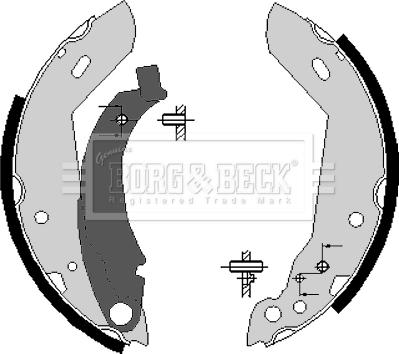 Borg & Beck BBS6140 - Kit freno, freni a tamburo www.autoricambit.com