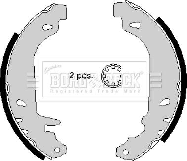 Borg & Beck BBS6147 - Kit freno, freni a tamburo www.autoricambit.com