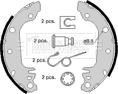 Borg & Beck BBS6156 - Kit freno, freni a tamburo www.autoricambit.com