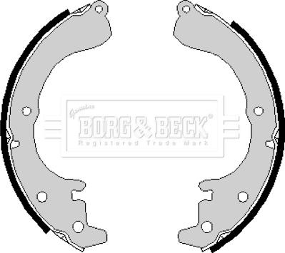 Borg & Beck BBS6165 - Kit freno, freni a tamburo www.autoricambit.com