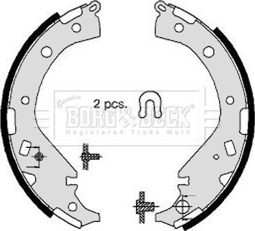 Borg & Beck BBS6336 - Kit freno, freni a tamburo www.autoricambit.com