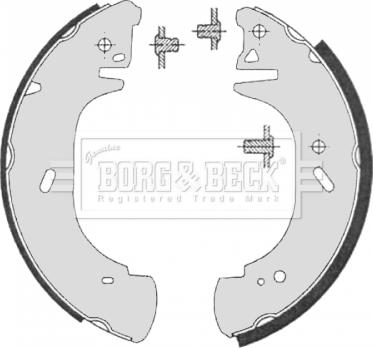 Borg & Beck BBS6325 - Kit freno, freni a tamburo www.autoricambit.com