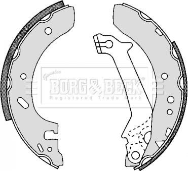 Borg & Beck BBS6251 - Kit freno, freni a tamburo www.autoricambit.com