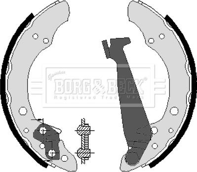 Borg & Beck BBS6213 - Kit freno, freni a tamburo www.autoricambit.com