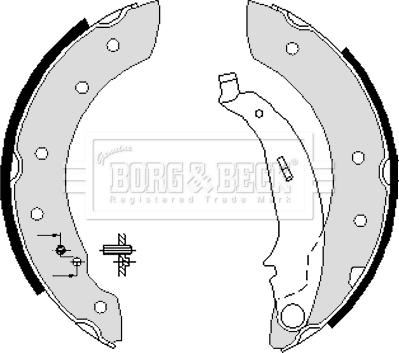 Borg & Beck BBS6233 - Kit freno, freni a tamburo www.autoricambit.com