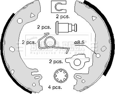 Borg & Beck BBS6221 - Kit freno, freni a tamburo www.autoricambit.com