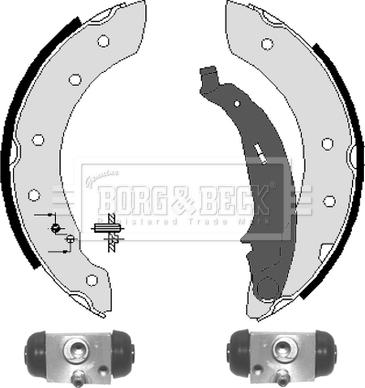 Borg & Beck BBS1068K - Kit freno, freni a tamburo www.autoricambit.com