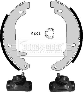 Borg & Beck BBS1009K - Kit freno, freni a tamburo www.autoricambit.com