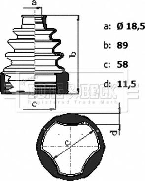 Borg & Beck BCB6439 - Cuffia, Semiasse www.autoricambit.com