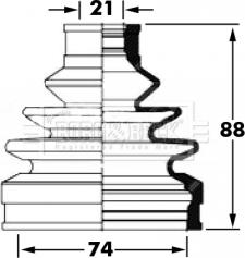 Borg & Beck BCB6045 - Cuffia, Semiasse www.autoricambit.com