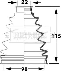 Borg & Beck BCB6050 - Cuffia, Semiasse www.autoricambit.com