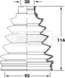 Borg & Beck BCB6051 - Cuffia, Semiasse www.autoricambit.com