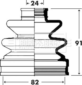 Borg & Beck BCB6002 - Cuffia, Semiasse www.autoricambit.com