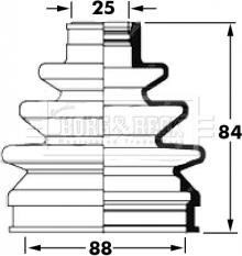 Borg & Beck BCB6033 - Cuffia, Semiasse www.autoricambit.com