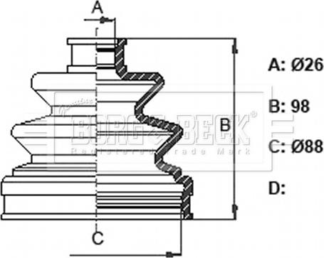 Borg & Beck BCB6364 - Cuffia, Semiasse www.autoricambit.com