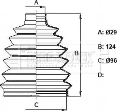 Borg & Beck BCB6384 - Cuffia, Semiasse www.autoricambit.com