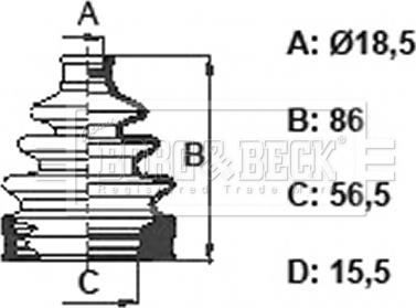 Borg & Beck BCB6372 - Cuffia, Semiasse www.autoricambit.com