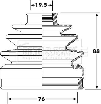 Borg & Beck BCB6294 - Cuffia, Semiasse www.autoricambit.com