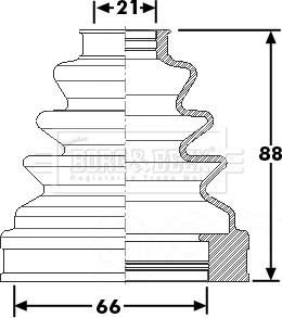 Borg & Beck BCB6266 - Cuffia, Semiasse www.autoricambit.com