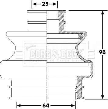 Borg & Beck BCB6263 - Cuffia, Semiasse www.autoricambit.com