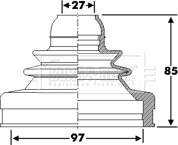 Borg & Beck BCB6286 - Cuffia, Semiasse www.autoricambit.com