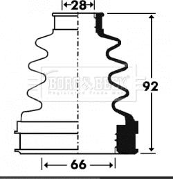 Borg & Beck BCB2900 - Cuffia, Semiasse www.autoricambit.com