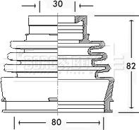 Borg & Beck BCB2577 - Cuffia, Semiasse www.autoricambit.com