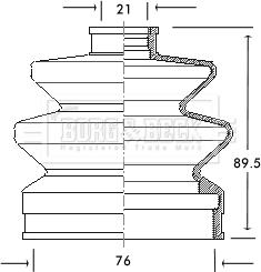 Borg & Beck BCB2045 - Cuffia, Semiasse www.autoricambit.com