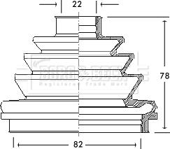 Borg & Beck BCB2110 - Cuffia, Semiasse www.autoricambit.com