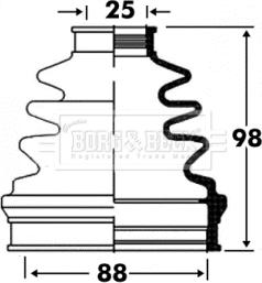 Borg & Beck BCB2849 - Cuffia, Semiasse www.autoricambit.com