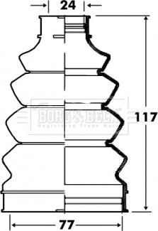 Borg & Beck BCB2844 - Cuffia, Semiasse www.autoricambit.com