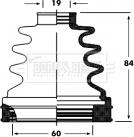 Borg & Beck BCB2800 - Cuffia, Semiasse www.autoricambit.com