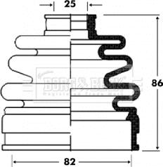 Borg & Beck BCB2834 - Cuffia, Semiasse www.autoricambit.com