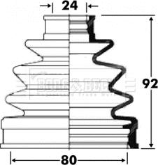 Borg & Beck BCB2837 - Cuffia, Semiasse www.autoricambit.com