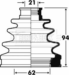 Borg & Beck BCB2875 - Cuffia, Semiasse www.autoricambit.com