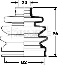 Borg & Beck BCB2369 - Cuffia, Semiasse www.autoricambit.com