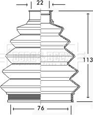 Borg & Beck BCB2335 - Cuffia, Semiasse www.autoricambit.com